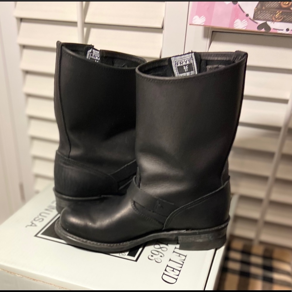 Frye Engineering Boots Black